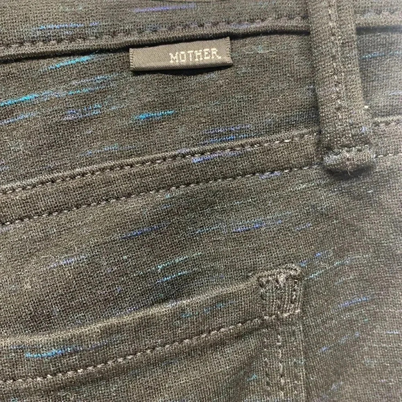 Mother The Trainer Pant Star Attraction Pants French Kissing Pleated Black 28 - Picture 12 of 14